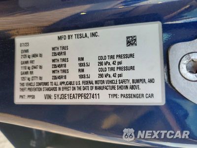 Zdjęcie 13 z 13 samochodu: 2023 TESLA MODEL 3 VIN:5YJ3E1EA7PF627411 - miniatura