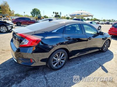 Trzecie zdjęcie samochodu z tyłu: 2019 HONDA CIVIC EX VIN:19XFC1F36KE205471 - miniatura