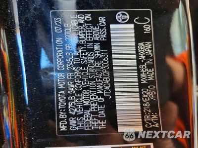 Zdjęcie 12 z 12 samochodu: 2023 TOYOTA PRIUS XLE VIN:JTDADABU2P3006311 - miniatura