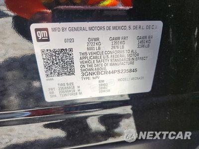 Zdjęcie 13 z 13 samochodu: 2023 CHEVROLET BLAZER 2LT VIN:3GNKBCR44PS235845 - miniatura