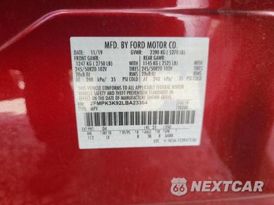 Zdjęcie 13 z 13 samochodu: 2020 FORD EDGE TITANIUM VIN:2FMPK3K92LBA23364 - miniatura