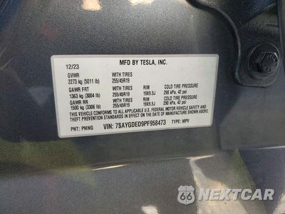 Zdjęcie 13 z 13 samochodu: 2023 TESLA MODEL Y VIN:7SAYGDED9PF958473 - miniatura