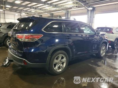 Trzecie zdjęcie samochodu z tyłu: 2015 TOYOTA HIGHLANDER LIMITED VIN:5TDDKRFH7FS133180 - miniatura