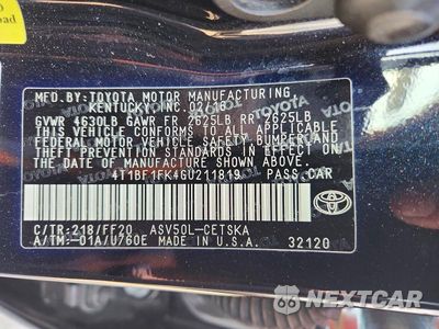 Zdjęcie 12 z 12 samochodu: 2016 TOYOTA CAMRY SE VIN:4T1BF1FK4GU211819 - miniatura