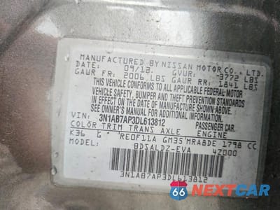 Zdjęcie 12 z 12 samochodu: 2013 NISSAN SENTRA S VIN:3N1AB7AP3DL613812 - miniatura