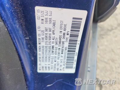 Zdjęcie 12 z 12 samochodu: 2005 HONDA CR-V EX VIN:JHLRD78885C037465 - miniatura