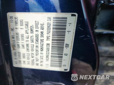 Zdjęcie 13 z 13 samochodu: 2007 HONDA ACCORD SE VIN:1HGCM56327A061338 - miniatura