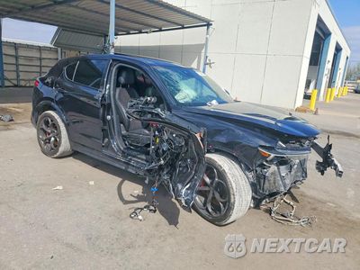 Czwarte zdjęcie samochodu z boku: 2019 ALFA ROMEO STELVIO QUADRIFOGLIO VIN:ZASPAKEV9K7C37602 - miniatura