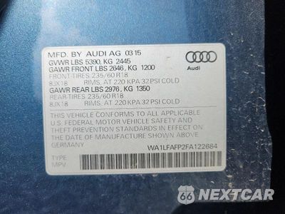Zdjęcie 13 z 13 samochodu: 2015 AUDI Q5 PREMIUM PLUS VIN:WA1LFAFP2FA122684 - miniatura