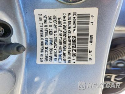 Zdjęcie 13 z 13 samochodu: 2018 HONDA CIVIC LX VIN:19XFC2F58JE019257 - miniatura
