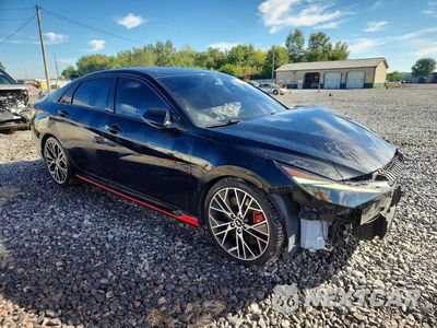 Czwarte zdjęcie samochodu z boku: 2022 HYUNDAI ELANTRA N BASE VIN:KMHLW4AK6NU002561 - miniatura