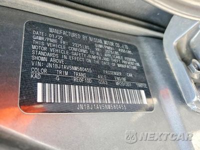 Zdjęcie 14 z 14 samochodu: 2022 NISSAN ROGUE SPORT S VIN:JN1BJ1AV5NW580455 - miniatura