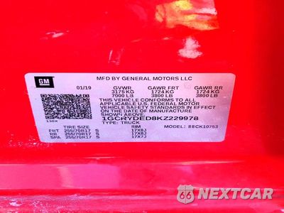 Zdjęcie 12 z 12 samochodu: 2019 CHEVROLET SILVERADO K1500 LT VIN:1GCRYDED8KZ229978 - miniatura