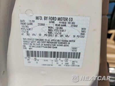Zdjęcie 13 z 13 samochodu: 2010 FORD ESCAPE LIMITED VIN:1FMCU0E77AKB61244 - miniatura