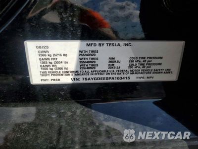 Zdjęcie 20 z 21 samochodu: 2023 TESLA MODEL Y VIN:7SAYGDEE0PA163415 - miniatura
