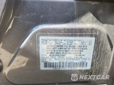Zdjęcie 13 z 13 samochodu: 2016 NISSAN SENTRA S VIN:3N1AB7AP6GY228493 - miniatura