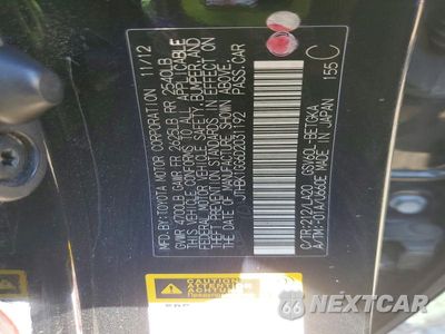 Zdjęcie 12 z 12 samochodu: 2013 LEXUS ES 350 VIN:JTHBK1GG6D2031192 - miniatura