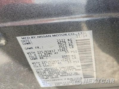 Zdjęcie 12 z 12 samochodu: 2015 NISSAN ROGUE SV VIN:5N1AT2MV4FC788278 - miniatura