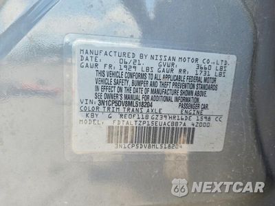 Zdjęcie 12 z 12 samochodu: 2021 NISSAN KICKS SR VIN:3N1CP5DV8ML518204 - miniatura