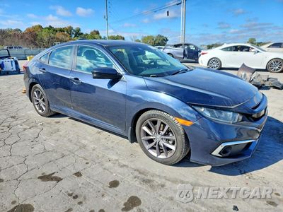 Czwarte zdjęcie samochodu z boku: 2020 HONDA CIVIC EX VIN:19XFC1F3XLE005176 - miniatura