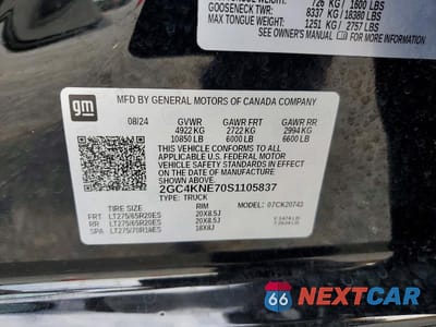 Zdjęcie 13 z 13 samochodu: 2025 CHEVROLET SILVERADO K2500 HEAVY DUTY LT VIN:2GC4KNE70S1105837 - miniatura