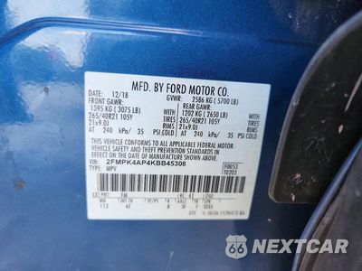 Zdjęcie 13 z 13 samochodu: 2019 FORD EDGE ST VIN:2FMPK4AP4KBB45308 - miniatura