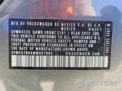 Zdjęcie 12 z 12 samochodu: 2021 VOLKSWAGEN JETTA S VIN:3VWC57BU6MM087684 - miniatura