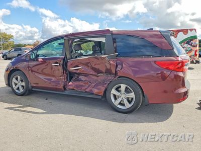 Drugie zdjęcie samochodu z przodu: 2018 HONDA ODYSSEY EXL VIN:5FNRL6H72JB085106 - miniatura