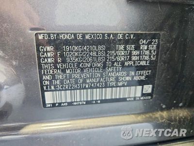 Zdjęcie 12 z 12 samochodu: 2023 HONDA HR-V LX VIN:3CZRZ2H31PM747423 - miniatura