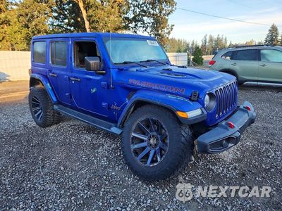 Czwarte zdjęcie samochodu z boku: 2020 JEEP WRANGLER UNLIMITED RUBICON VIN:1C4HJXFG8LW184649 - miniatura