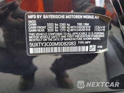 Zdjęcie 13 z 13 samochodu: 2021 BMW X3 SDRIVE30I VIN:5UXTY3C00M9D82083 - miniatura