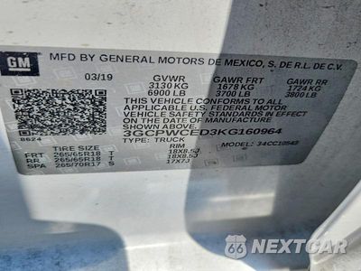 Zdjęcie 12 z 12 samochodu: 2019 CHEVROLET SILVERADO C1500 LT VIN:3GCPWCED3KG160964 - miniatura