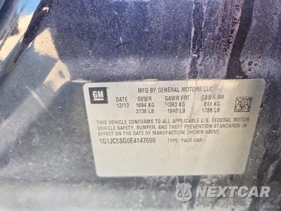 Zdjęcie 12 z 12 samochodu: 2014 CHEVROLET SONIC VIN:1G1JC5SG0E4147690 - miniatura