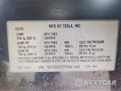 Zdjęcie 13 z 13 samochodu: 2026 TESLA MODEL Y VIN:7SAYGDEE0TA641486 - miniatura
