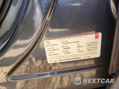Zdjęcie 12 z 12 samochodu: 2016 TESLA MODEL X VIN:5YJXCAE41GF000835 - miniatura