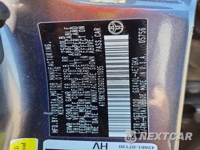 Zdjęcie 12 z 12 samochodu: 2016 TOYOTA AVALON XLE VIN:4T1BK1EB3GU211095 - miniatura