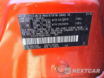 Zdjęcie 13 z 13 samochodu: 2016 TOYOTA RAV4 SE VIN:2T3JFREV0GW441404 - miniatura