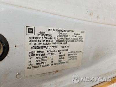 Zdjęcie 12 z 12 samochodu: 2000 CHEVROLET ASTRO VIN:1GNDM19W6YB123585 - miniatura