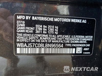 Zdjęcie 12 z 12 samochodu: 2020 BMW M550XI VIN:WBAJS7C08LBN96564 - miniatura