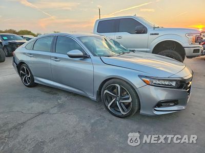 Czwarte zdjęcie samochodu z boku: 2019 HONDA ACCORD SPORT VIN:1HGCV1F30KA067346 - miniatura