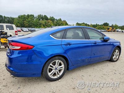 Trzecie zdjęcie samochodu z tyłu: 2018 FORD FUSION SE VIN:3FA6P0HDXJR255176 - miniatura
