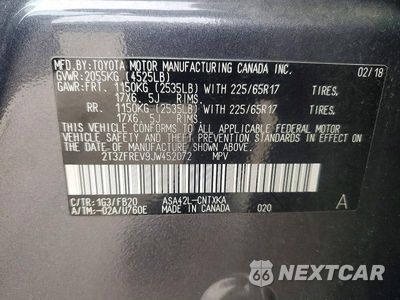 Zdjęcie 12 z 12 samochodu: 2018 TOYOTA RAV4 LE VIN:2T3ZFREV9JW452072 - miniatura