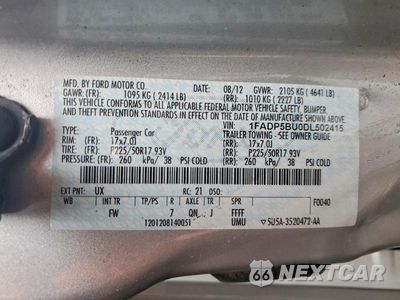 Zdjęcie 12 z 12 samochodu: 2013 FORD C-MAX SEL VIN:1FADP5BU0DL502415 - miniatura