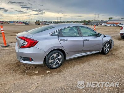 Trzecie zdjęcie samochodu z tyłu: 2020 HONDA CIVIC LX VIN:2HGFC2F69LH547861 - miniatura