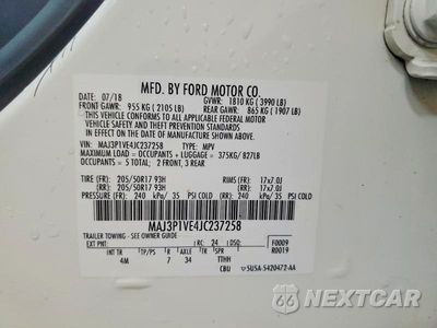 Zdjęcie 13 z 13 samochodu: 2018 FORD ECOSPORT TITANIUM VIN:MAJ3P1VE4JC237258 - miniatura