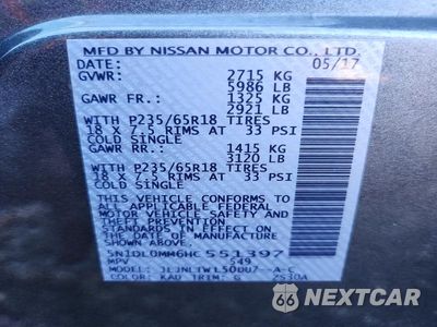Zdjęcie 13 z 13 samochodu: 2017 INFINITI QX60 BASE VIN:5N1DL0MM6HC551397 - miniatura