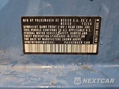 Zdjęcie 13 z 13 samochodu: 2026 VOLKSWAGEN JETTA SE VIN:3VW7W7BU8TM029301 - miniatura
