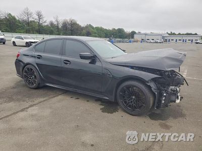 Czwarte zdjęcie samochodu z boku: 2025 BMW M3 COMPETITION VIN:WBS33HJ01SFT96398 - miniatura