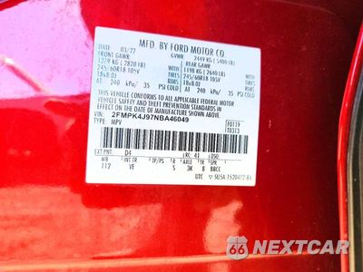 Zdjęcie 13 z 13 samochodu: 2022 FORD EDGE SEL VIN:2FMPK4J97NBA46049 - miniatura