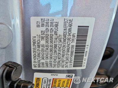 Zdjęcie 13 z 13 samochodu: 2021 HONDA PASSPORT EXL VIN:5FNYF7H58MB010566 - miniatura